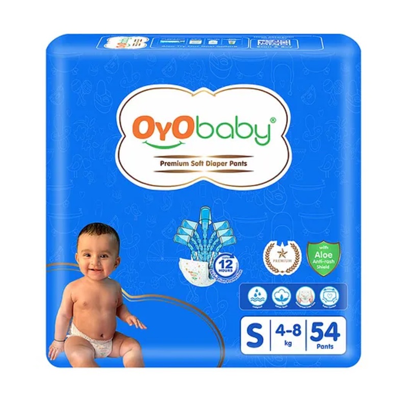 OYO Baby Premium Diaper Pants Small Size Baby Diapers Pants Anti Rash Diapers Diaper For Baby 12 Hours Protection Pack Of 1 Small