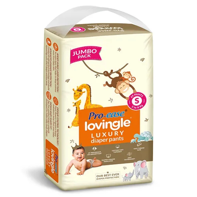 Pro ease Lovingle Luxury Diaper Pants Small - 69 pieces