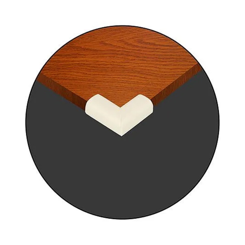 Safe-O-Kid 4 Corner Guards Cushions L-Shaped Small Size Pack of 4 - White