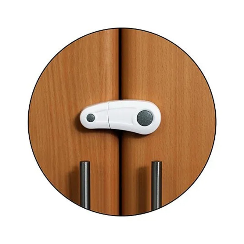 Safe-O-Kid Child Safety Cabinet Lock Pack Of 4 - White