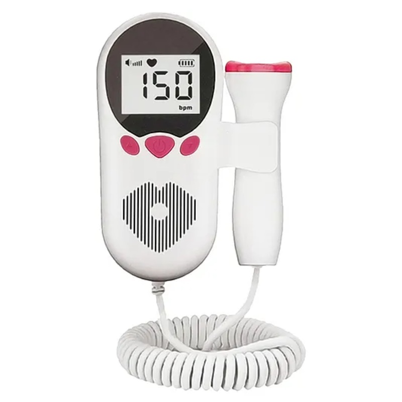 Sahyog Wellness Fetal Doppler with Built-in Speaker for Fetal Heart Rate Monitor for Home and Clinic - Pink