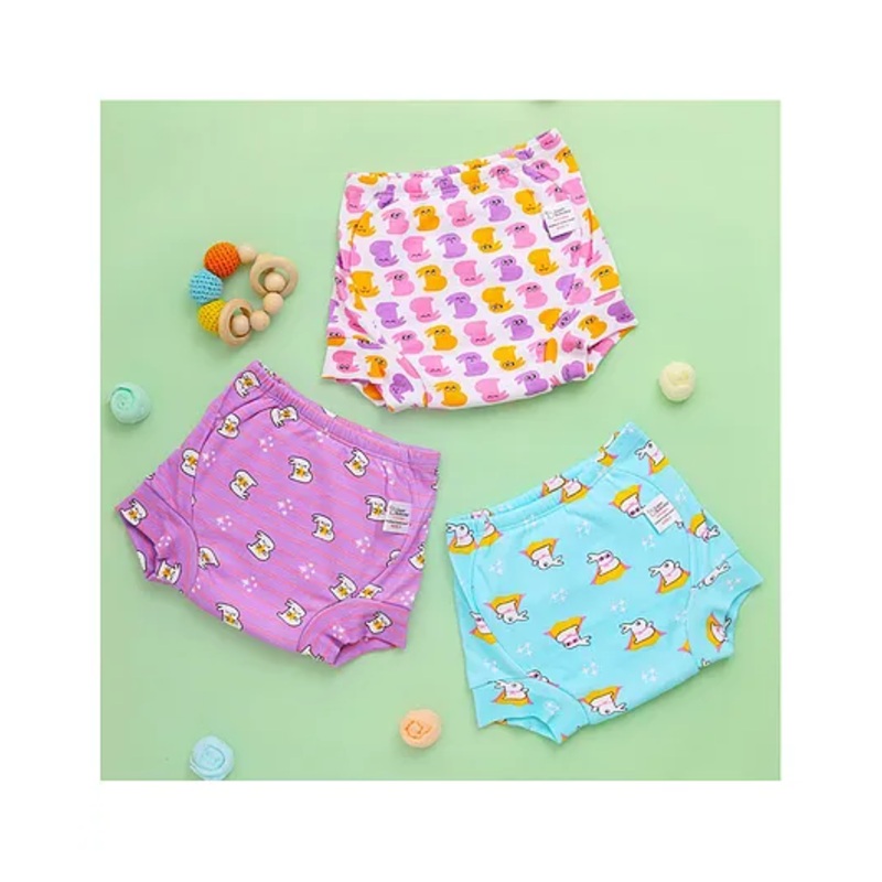SuperBottoms Padded Potty Training Pants for Mess-Free Diaper-Free Time Pack of 3 - Multicolor