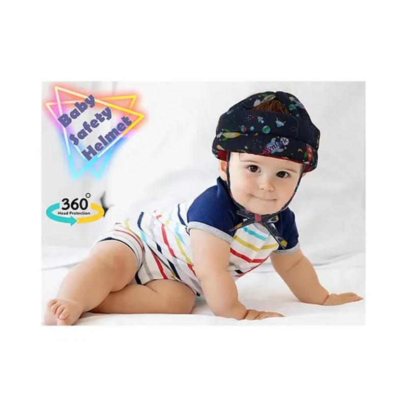 Synlark Baby Safety Helmet Head Protector for Walking - Navy Blue