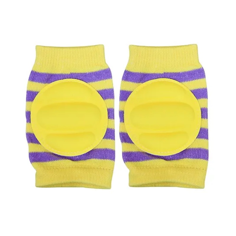 The Little Lookers Striped Baby Knee Pads - Yellow