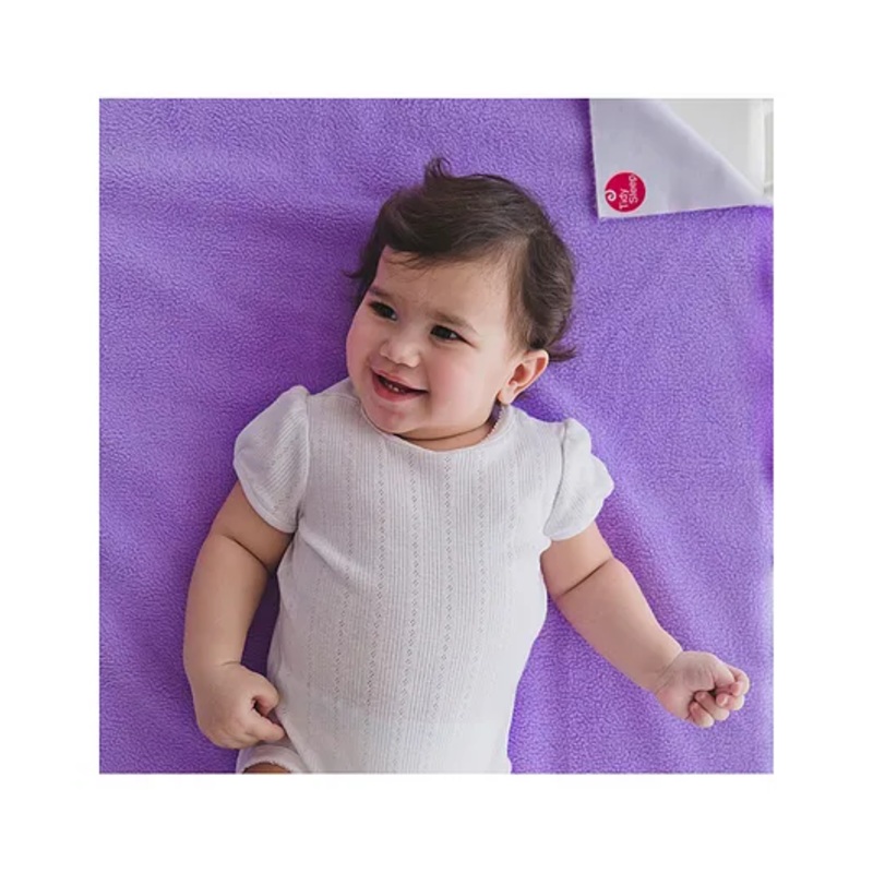 TIDY SLEEP Waterproof Baby Bed Protector Dry Sheet For New Born Babies- Babies Lilac (Large)