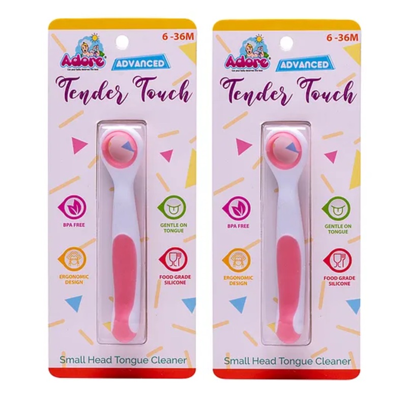 Adore Advanced Tender Touch Small Head Tongue Cleaner- Pack of 2