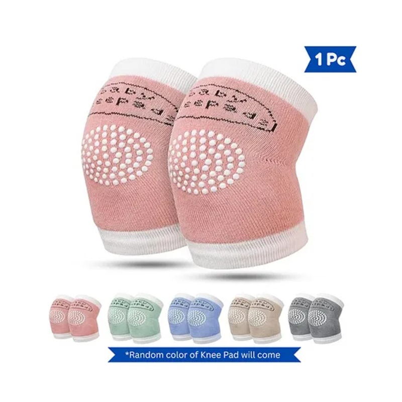 Bubble Trouble Knee Pads for Toddlers, Baby Elbow & Knee Protector, Anti-Slip Silicone Dots, Knee Support for Crawling & Walking, Soft - Pack of 1 (Colour May Vary)