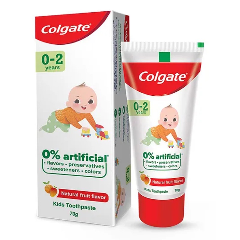 Colgate Toothpaste Tube Natural Fruit Flavour Fluoride Free - 70 gm