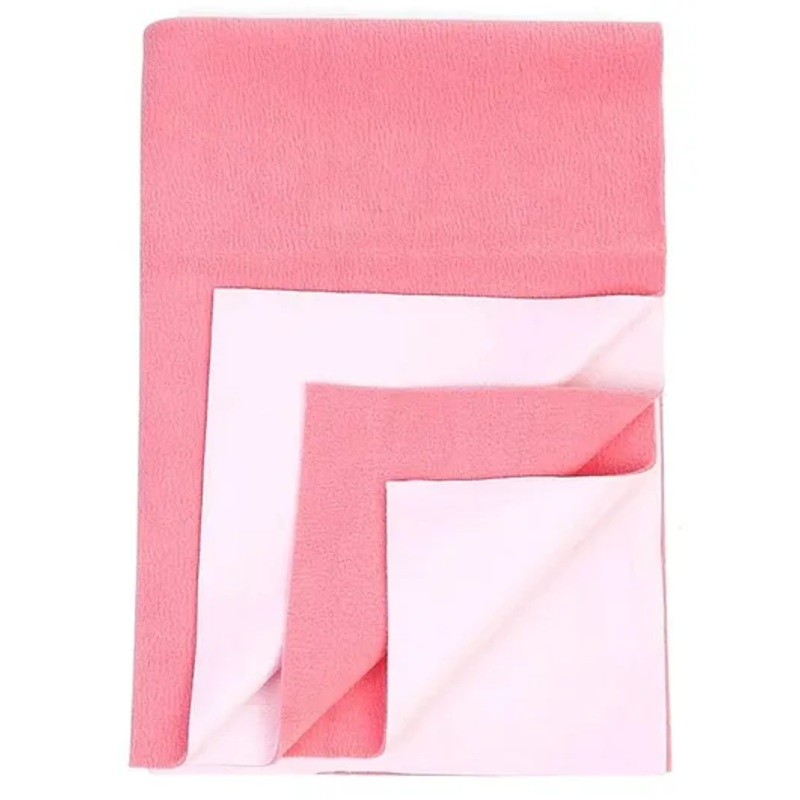 Elementary Smart Dry Waterproof Small Bed Protector Sheet - Salmon Rose