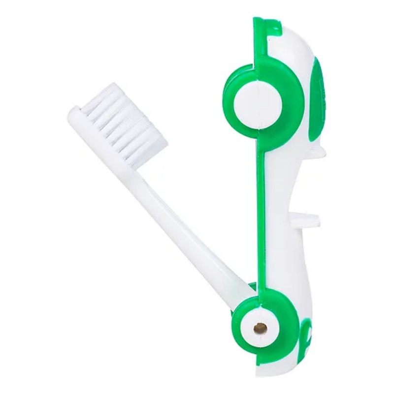 Mee Mee Foldable Infant to Toddler Tootbrush - Green & White
