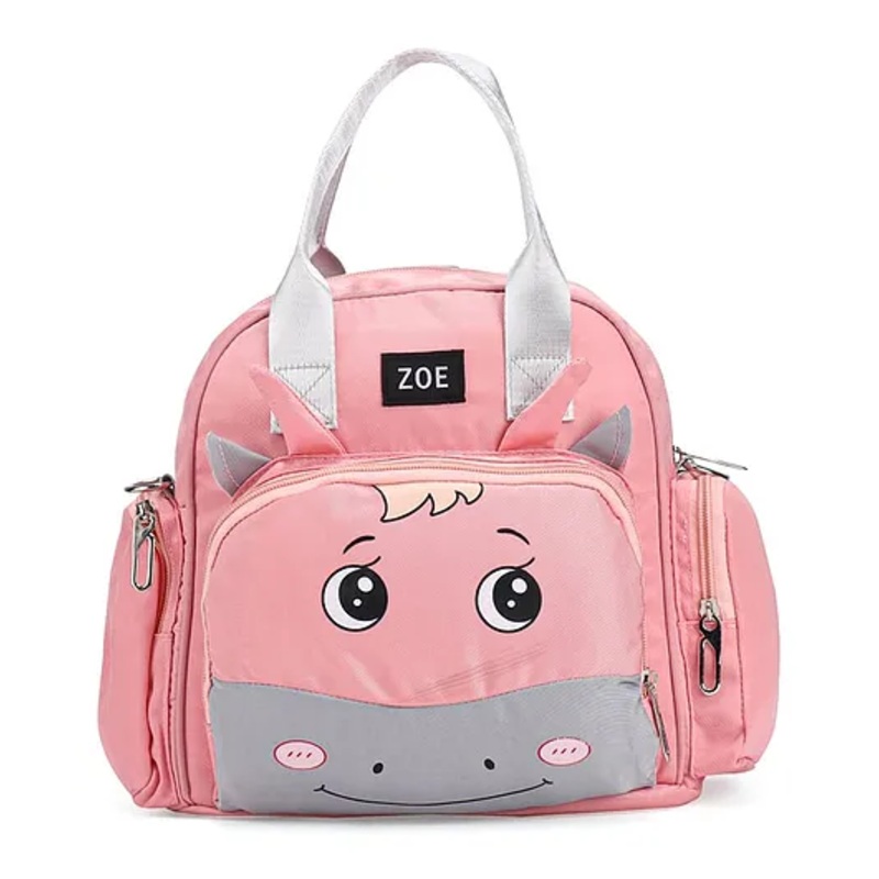 ZOE Multifunctional 2 in1 Diaper Backpack Cum Tote Bag - Pink