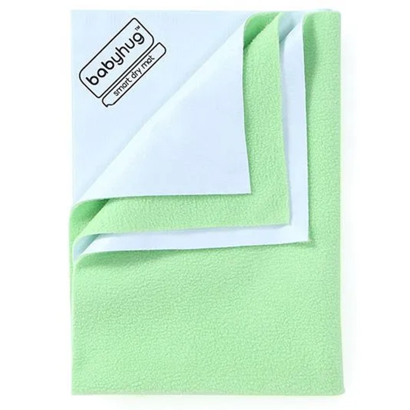 Babyhug Smart Dry Bed Protector Sheet Small - Pista Green