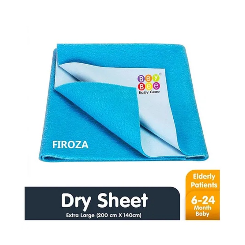 BeyBee Waterproof Dry Sheet Mattress Protector for Babies and Adults Extra Large - Firozi