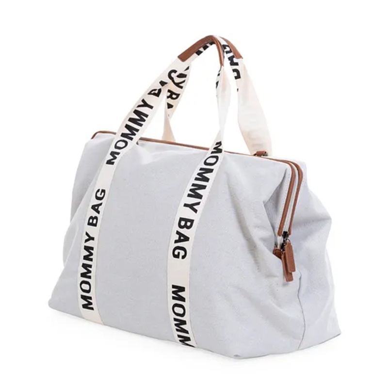 Childhome Mommy Bag Signature Canvas Off White