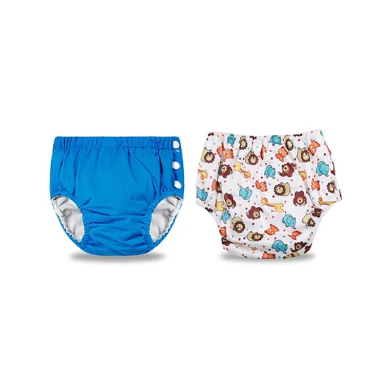 Chinmay Kids Reusable Swimwear Diapers Pack of 2 - Blue & White