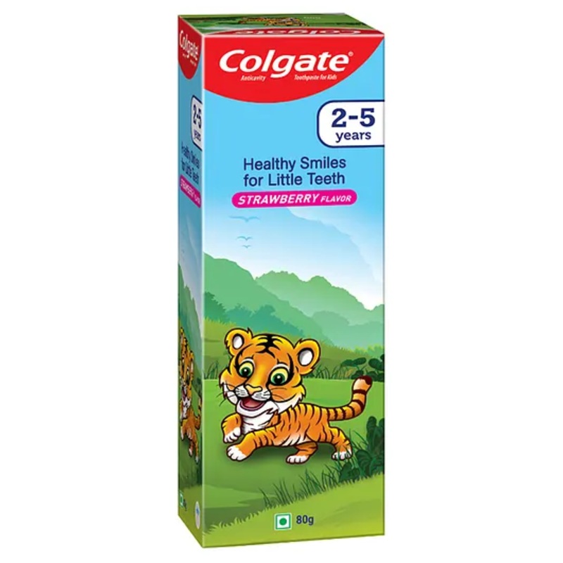 Colgate Strawberry Flavour Toothpaste Tube - 80 gm