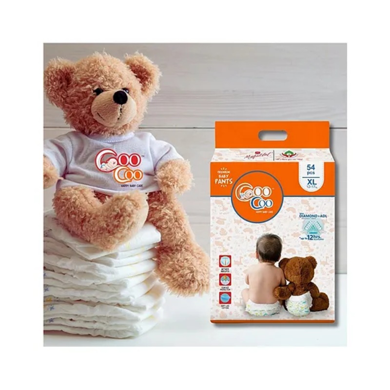 Coo Coo Baby Pullup Diaper Pants - XL (54 Pieces)