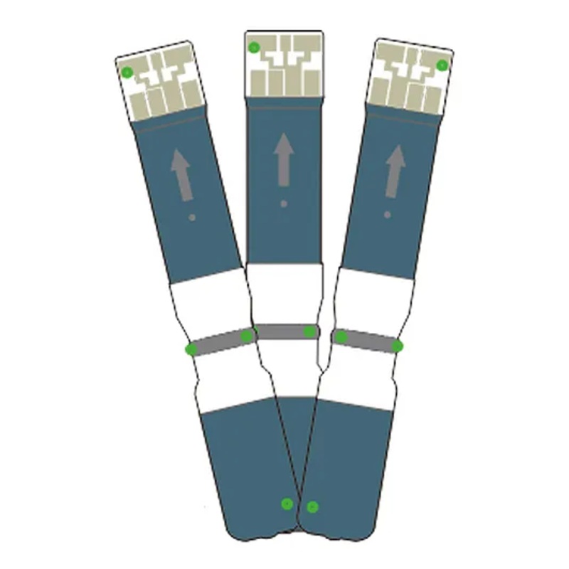 Dr. Odin Ac-307 (gdh-Fad) Blood Glucose 50 Glucometer Strips - Teal Blue