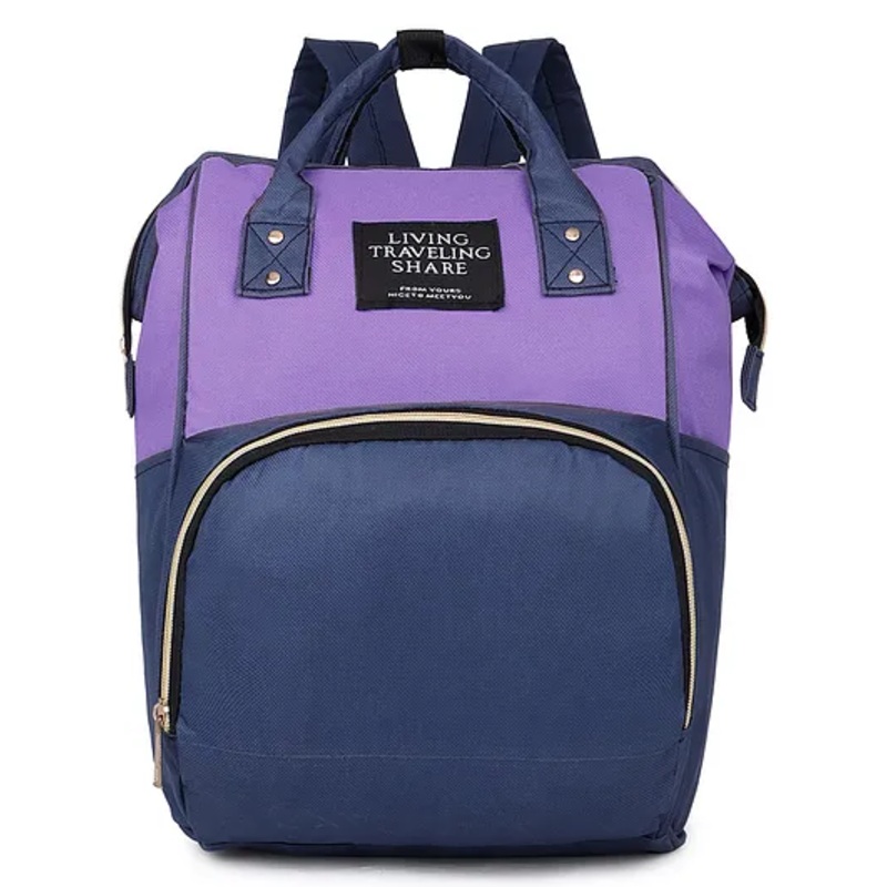 Kritiu Backpack Style Maternity Classic Solid Daiper Bag - Multicolor