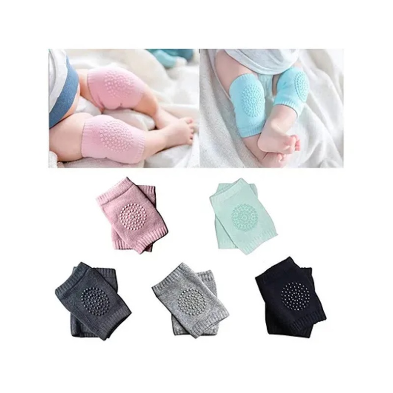MIHAR ESSENTIALS Anti Slip Baby Knee Pads Pack Of 3 ( Color May Vary)