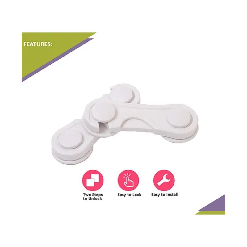 Safe-O-Kid Safety Eudemon Lock - White
