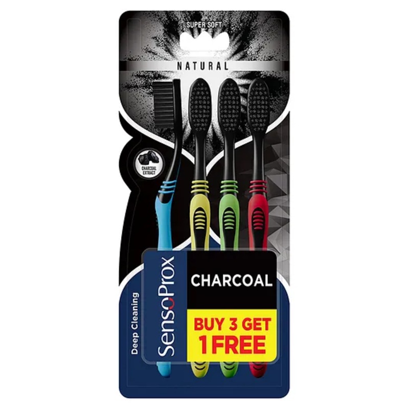 SensoProx Naturals Charcoal Pack of 4
