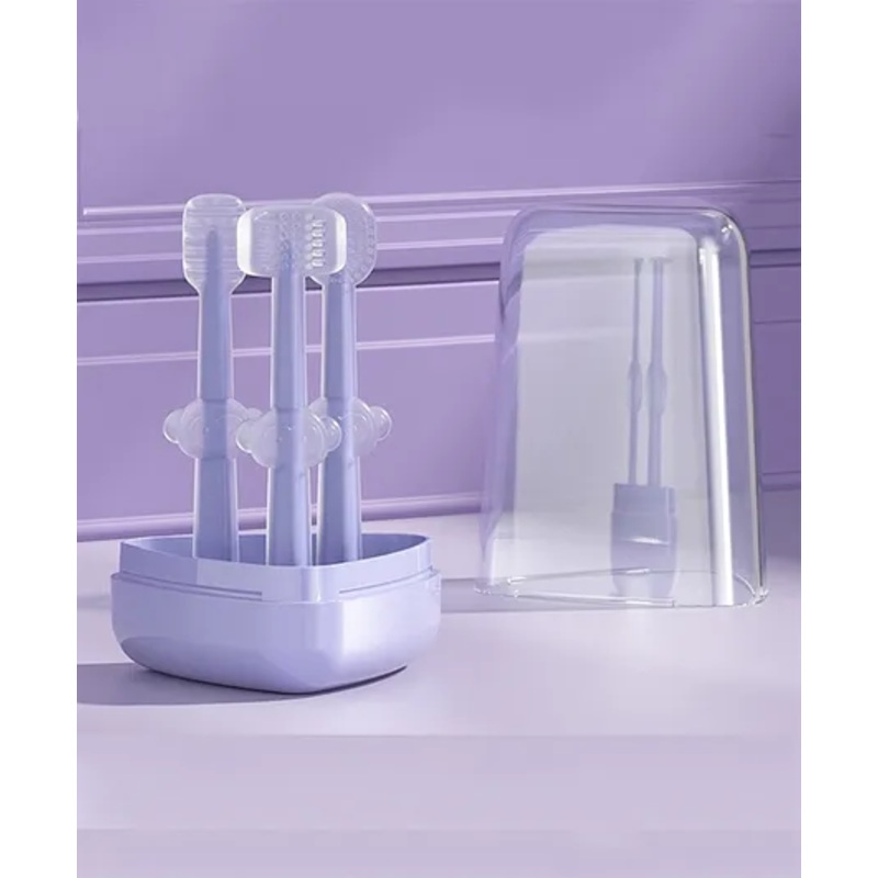Baby Training Toothbrush Pack of 3 - Purple