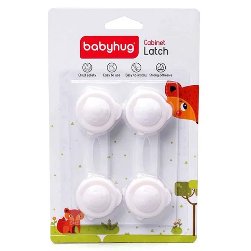 Babyhug Cabinet Latch Pack Of 2 - White