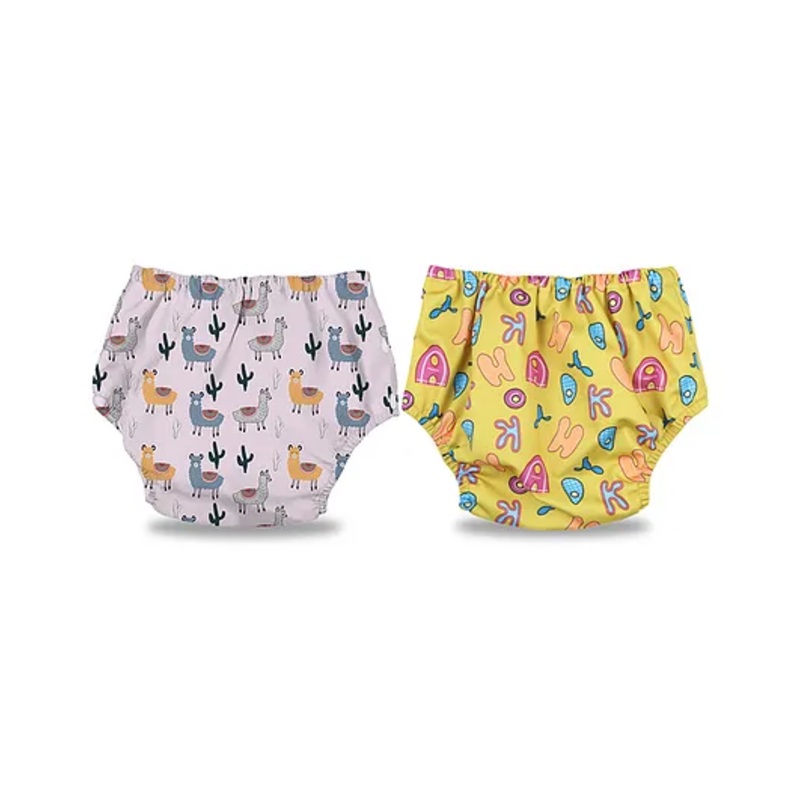 Chinmay Kids Baby Swim Diaper Waterproof Reusable Leakproof Adjustable Infant Pool Pant Boys And Girls Swim Diaper- Yellow White