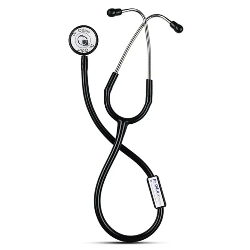 Dr. Odin Dual Head Premium Acoustic Sensitivity Stethoscope For Medical Students & Doctor (Black)