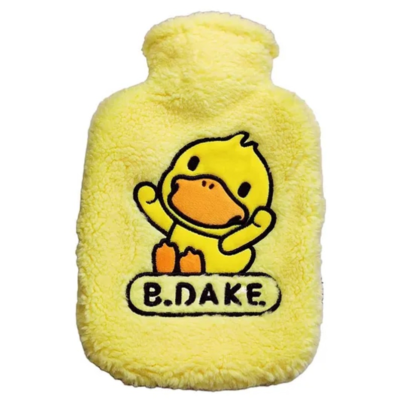 FunBlast Duck themed Hot Water Bag with Soft Cover 1000 ML - Yellow