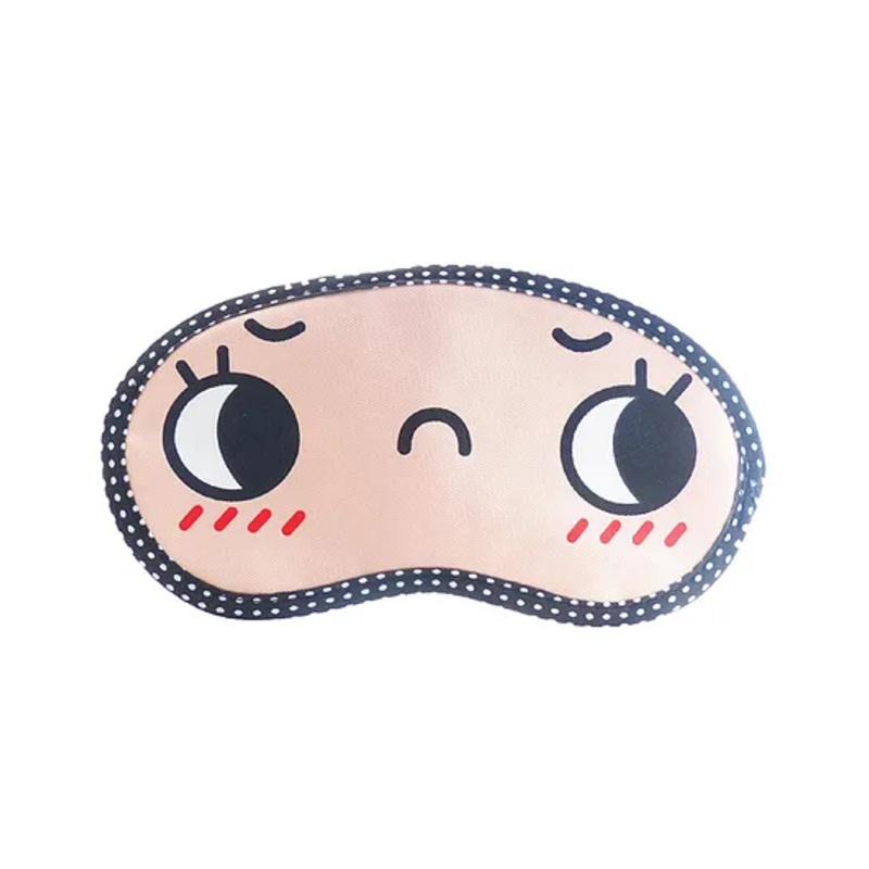 Jenna OpenEye Printed Sleeping Eye Mask - Pink