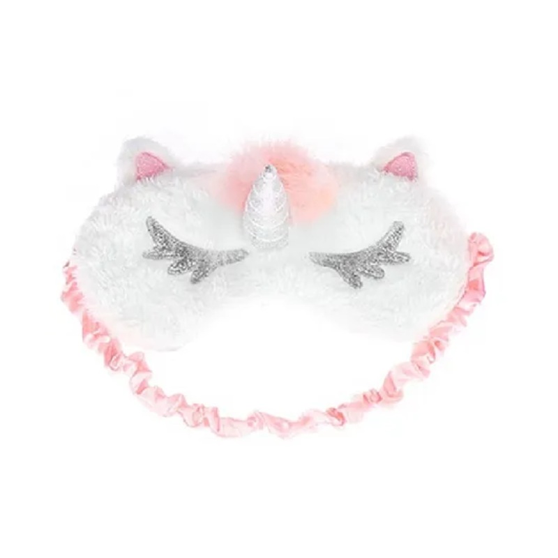 Jenna Unicorn  Fur Sleeping Eye Mask - Pink
