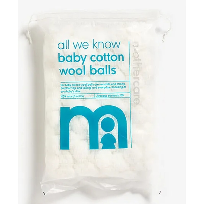 Mothercare All We Know Cotton Wool Balls White - 200 Pieces