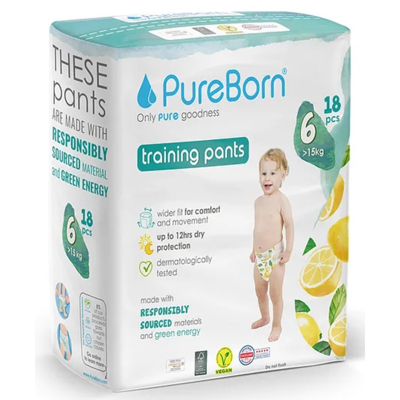 Pureborn Pullup Single Pack Size Xl-6 (18') (Lemon) - 271375