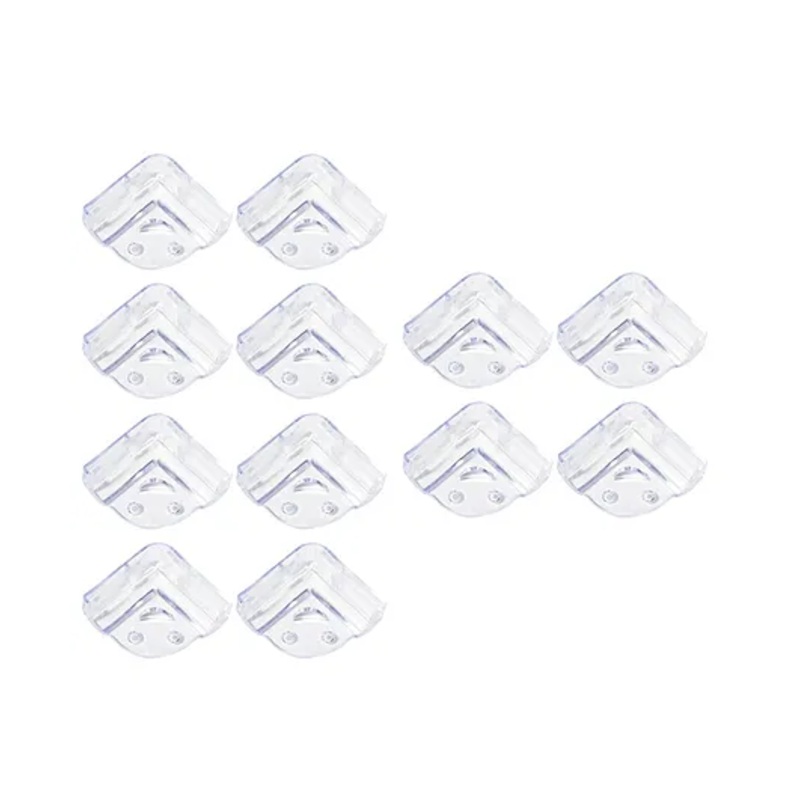 Safe-O-Kid Smiley Shaped Corner Guards Pack of 8 - Transparent