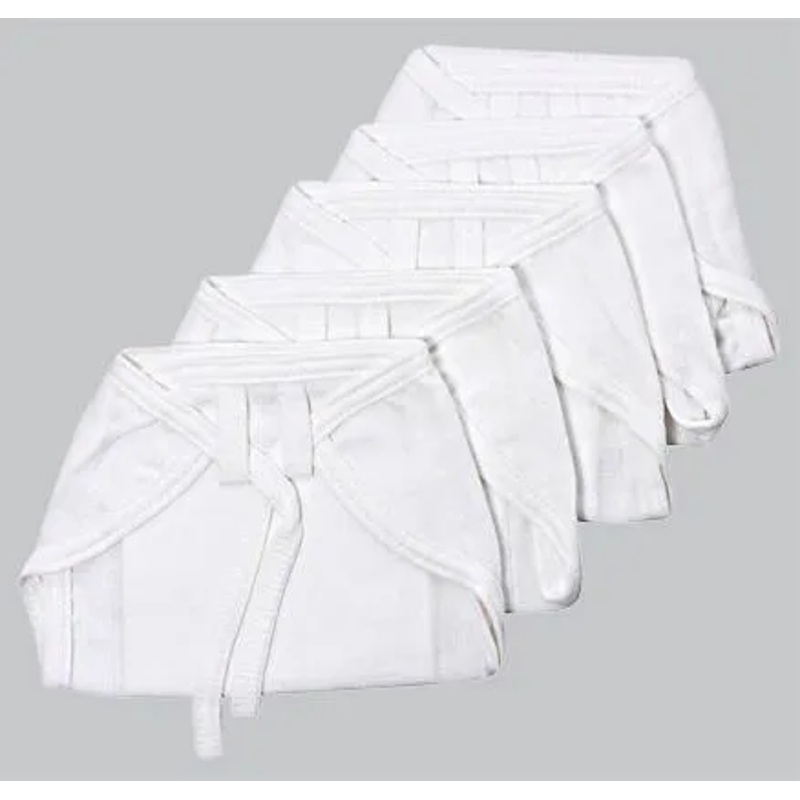 Tinycare Cloth Baby Nappy Small White - Set Of 5