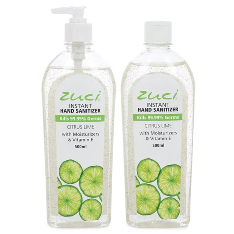 Zuci Citrus Lime Hand Sanitizer Pack of 2 - 1000 ml