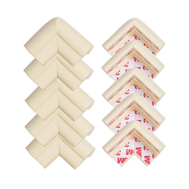 Baybee 10 Pcs Baby Safety Corner Guards Extra Cushion Corner Protector for Sharp Edges Child Safety Protector for Furniture, Table & Cot Baby Proofing Edge Guards for Kids (White)