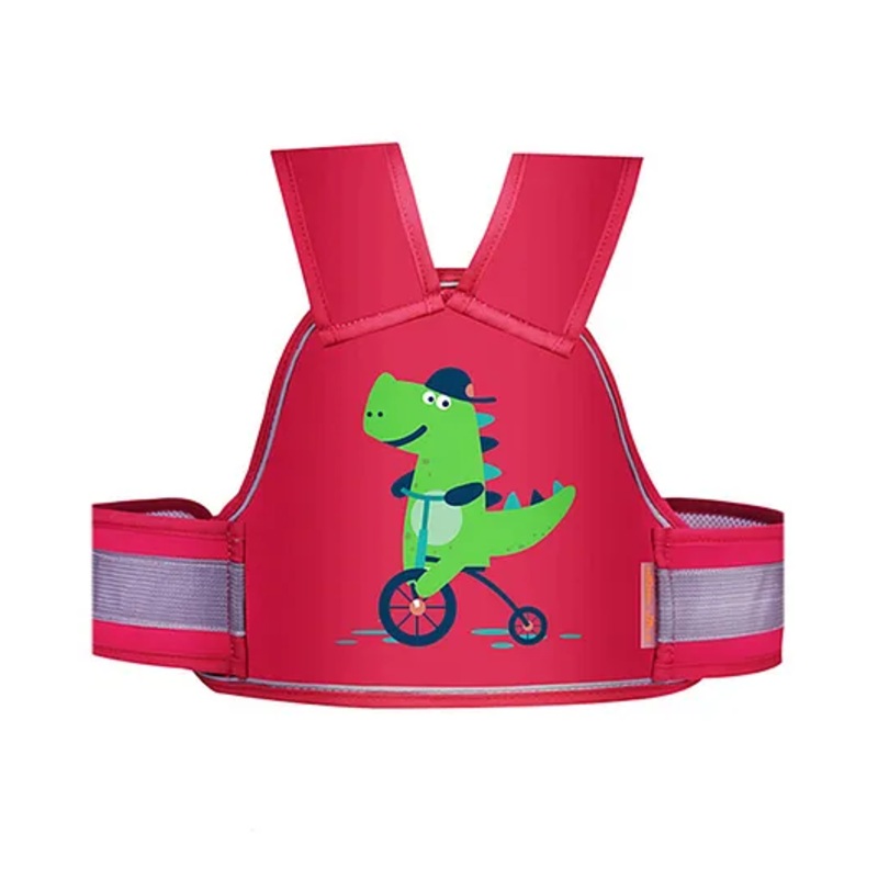 Chinmay Kids Safety Belt for Two Wheeler with Reflective Strips Adjustable Safety Harness - Dark Pink