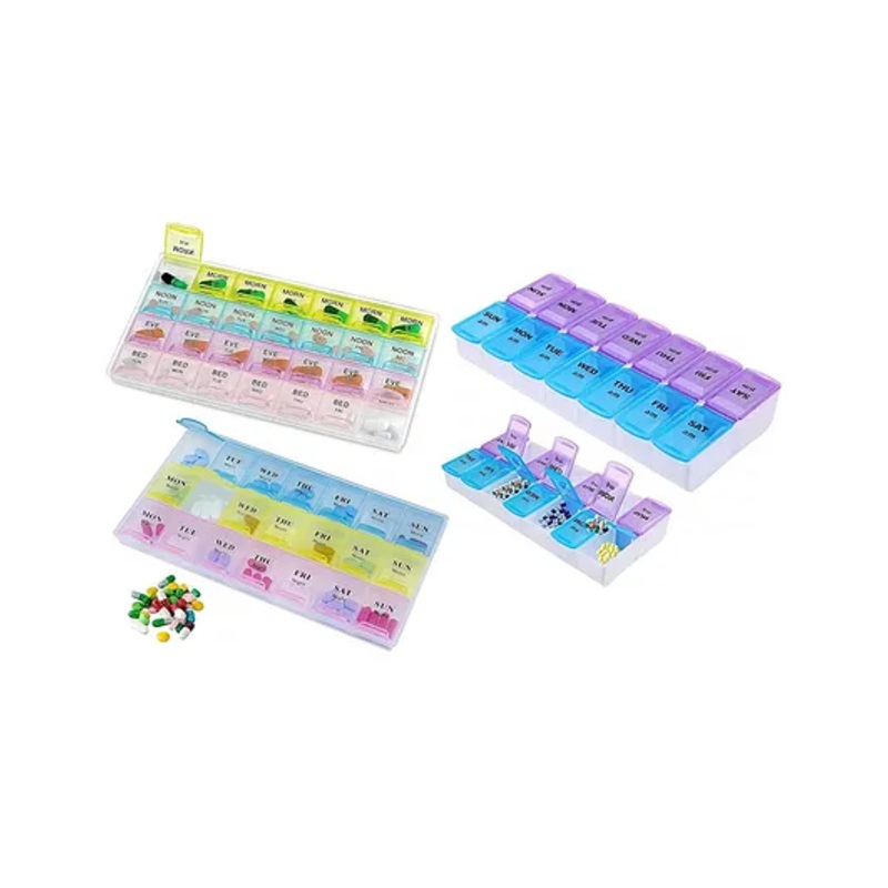 FunBlast 7 Day Pill Box Case with Separate Compartments  Set of 3