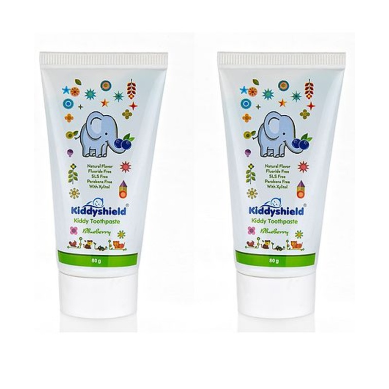 Kiddyshield Baby Toothpaste kids & Baby Blueberry 80 g(Pack of 2)