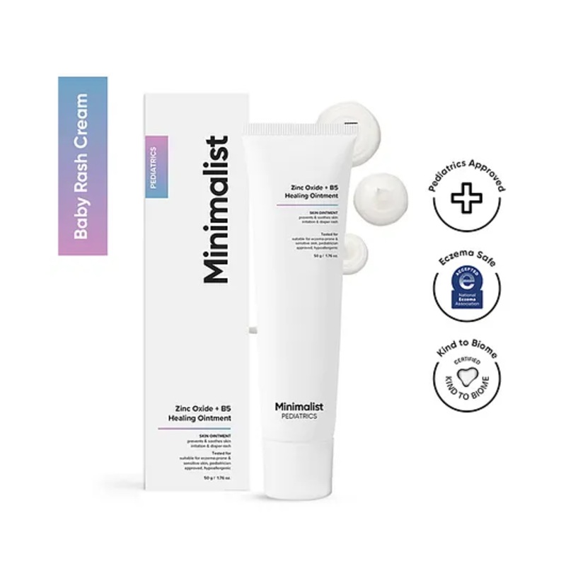 Minimalist Baby Rash Cream | Zinc Oxide + B5 Healing Ointment | Pediatrician Approved | 50 g