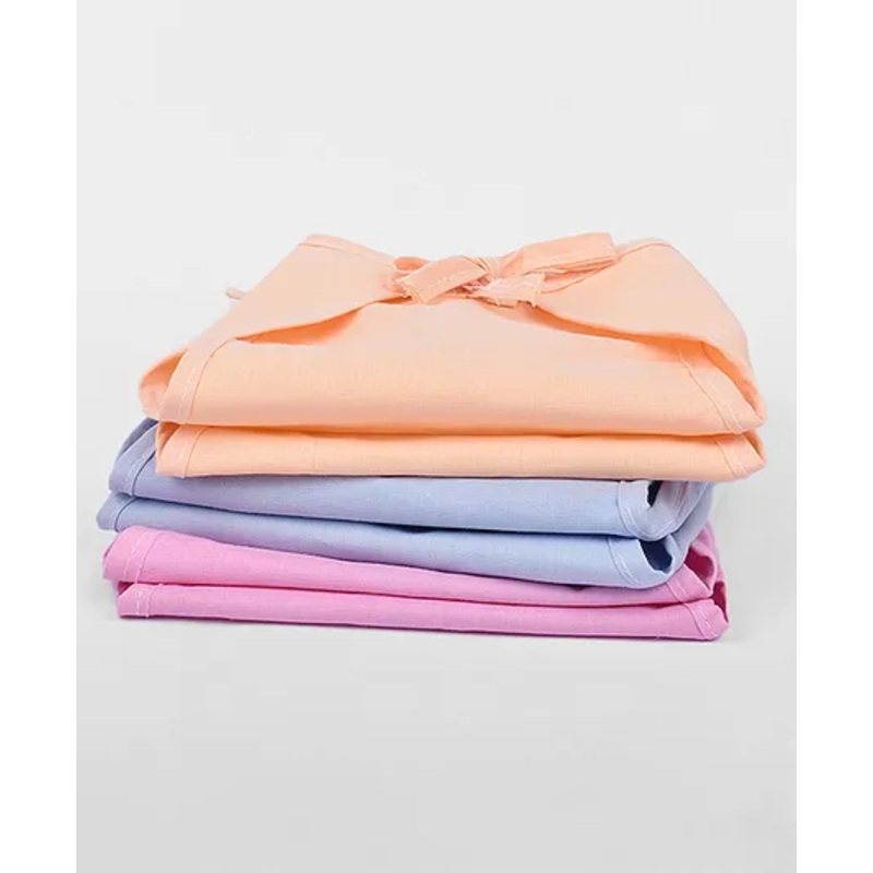 Moms Home Cotton Double Layered Cloth Langot Pack of 6 - Multicolour