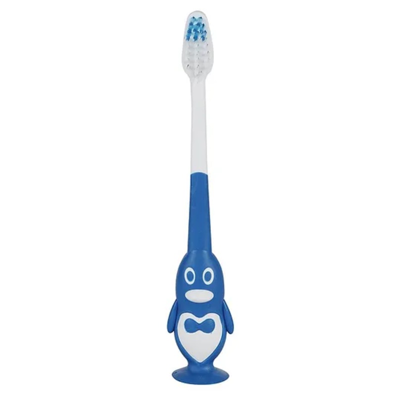 PASSION PETALS Penguin Shape Toothbrush - Blue