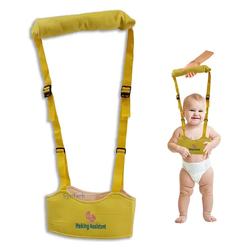 Synlark Baby Moon Walk Walker Jumper Bouncer Infant Toddler Jogging Training Belt Assistant - Yellow