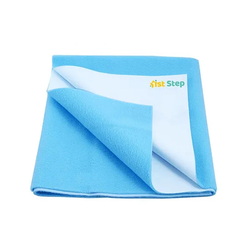 1st Step Supa Dry Extra Absorbent Dry Sheet Bed Protector Mattress Protector- Light Blue