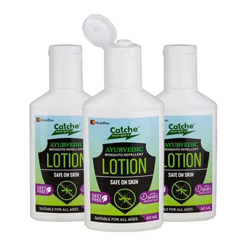Catche Ayurvedic Mosquito Lotion (60ml) (Pack of 3)