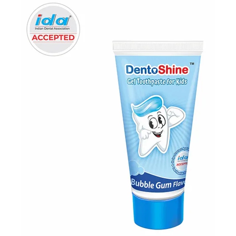 DentoShine Bubble Gum Flavoured Gel Toothpaste - 80 gm