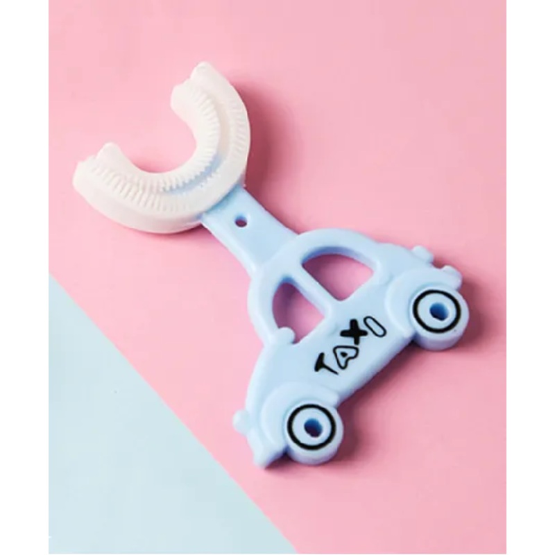 Domenico Soft Sillicone Car U-Shaped Head 360 Toothbrush - Blue